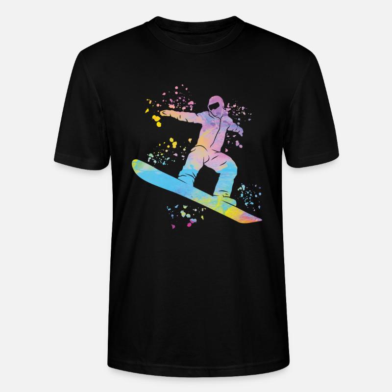 Snowboarder Snowboarding Snowboard - Stanley/Stella Unisex Bio-T-Shirt CRAFTER - Schwarz