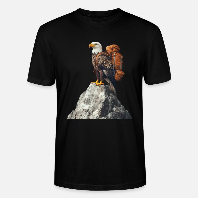 Adler - Stanley/Stella Unisex Bio-T-Shirt CRAFTER - Schwarz