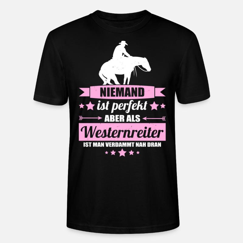 Westernreiter - Stanley/Stella Unisex Bio-T-Shirt CRAFTER - Schwarz