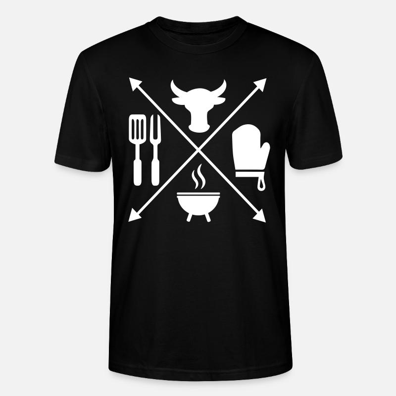 grillage - T-shirt bio CRAFTER Stanley Stella Unisexe - noir