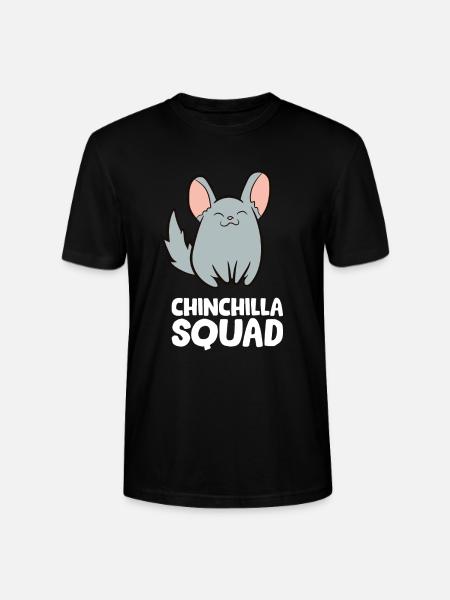 Chinchilla - Chinchilla Squad - Stanley/Stella CRAFTER Unisex Organic T-Shirt - black