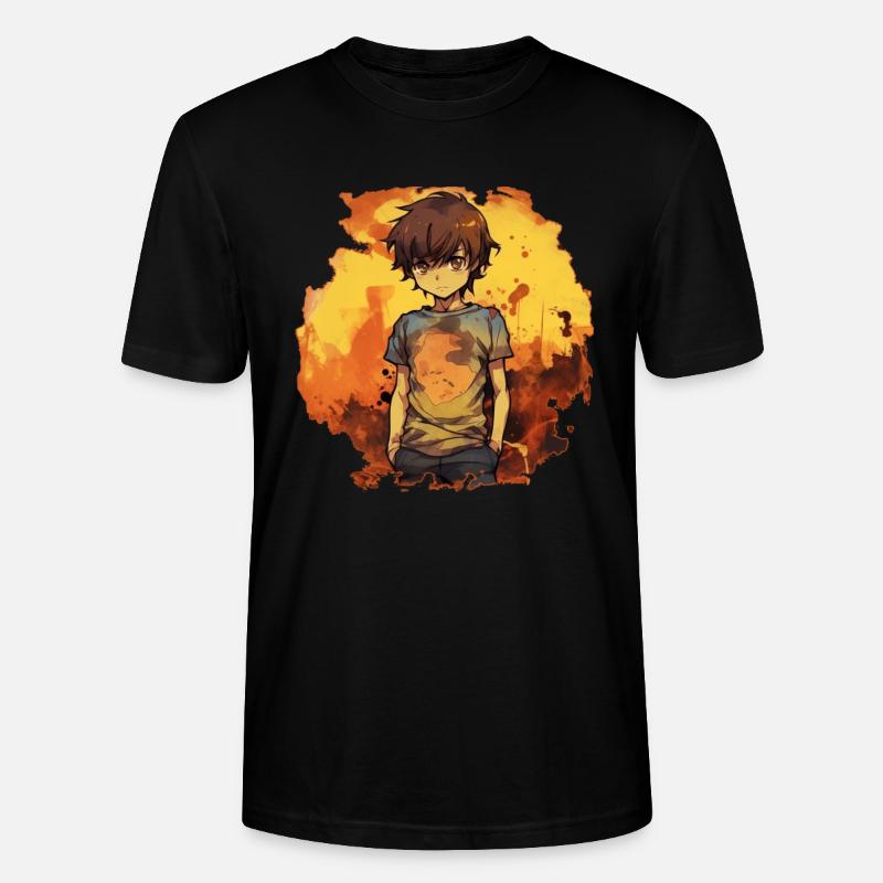 Garçon d’anime - T-shirt bio CRAFTER Stanley Stella Unisexe - noir