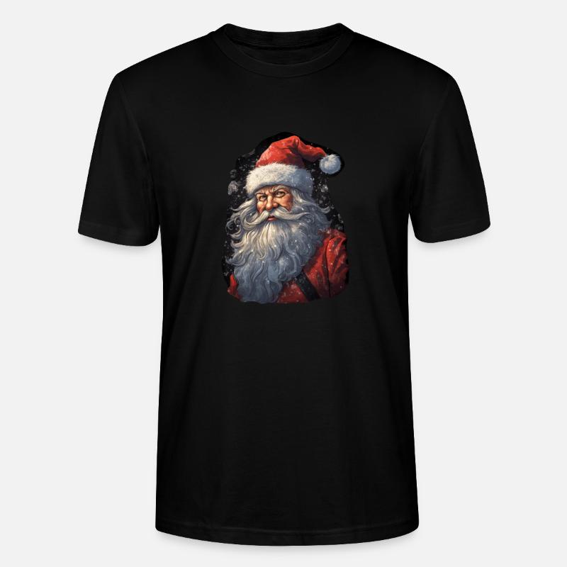 Weihnachtsmann - Stanley/Stella Unisex Bio-T-Shirt CRAFTER - Schwarz