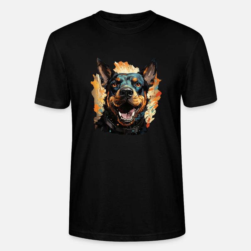 Hund - Stanley/Stella Unisex Bio-T-Shirt CRAFTER - Schwarz