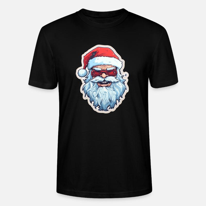 Weihnachtsmann - Illustration - Stanley/Stella Unisex Bio-T-Shirt CRAFTER - Schwarz