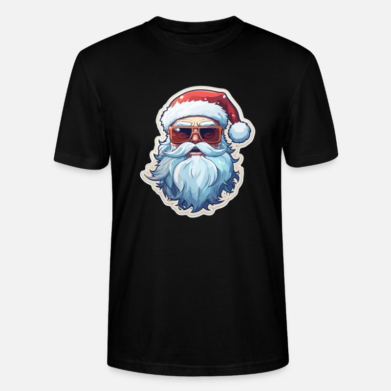 Weihnachtsmann - Illustration - Stanley/Stella Unisex Bio-T-Shirt CRAFTER - Schwarz