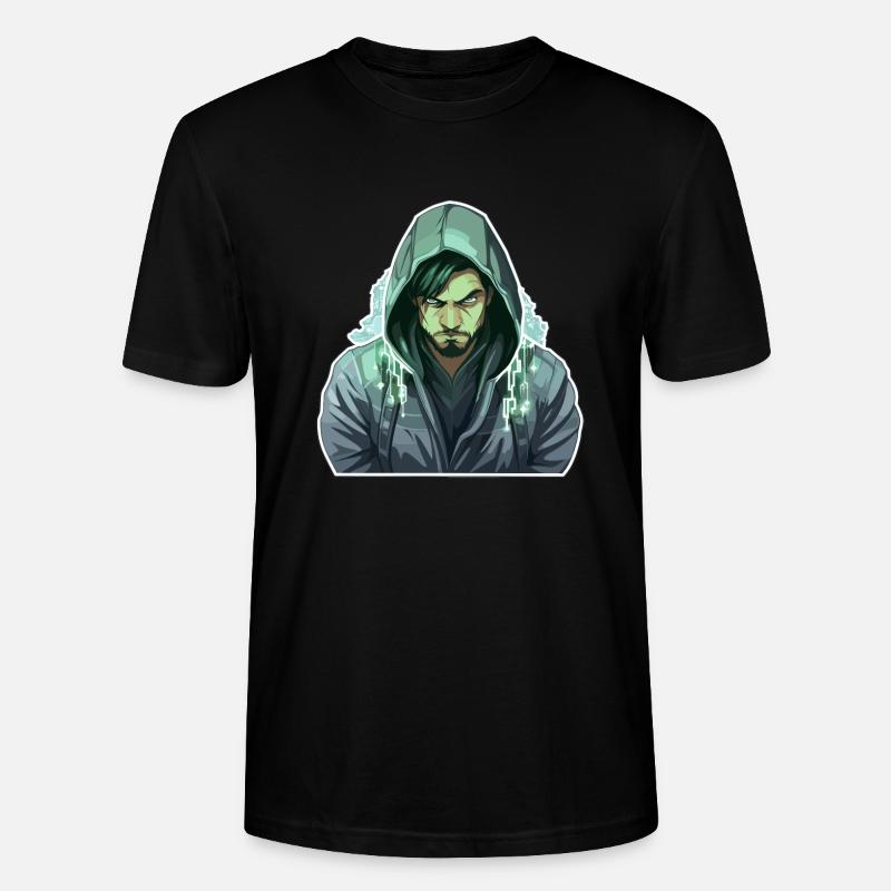 Ethical Hacker - Illustration - Stanley/Stella Unisex Bio-T-Shirt CRAFTER - Schwarz