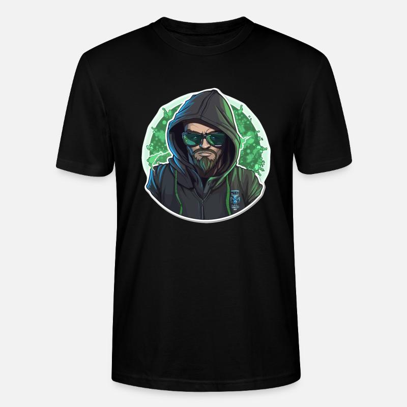 Ethical Hacker - Illustration - Stanley/Stella Unisex Bio-T-Shirt CRAFTER - Schwarz