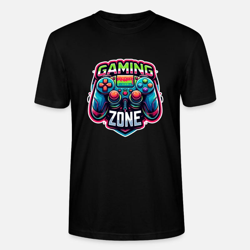 Gaming Zone - Controller Illustration - Stanley/Stella Unisex Bio-T-Shirt CRAFTER - Schwarz