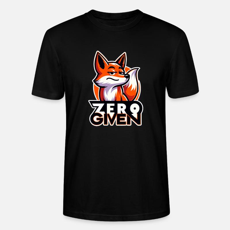 Zero Given - Fuchs Illustration - Stanley/Stella Unisex Bio-T-Shirt CRAFTER - Schwarz