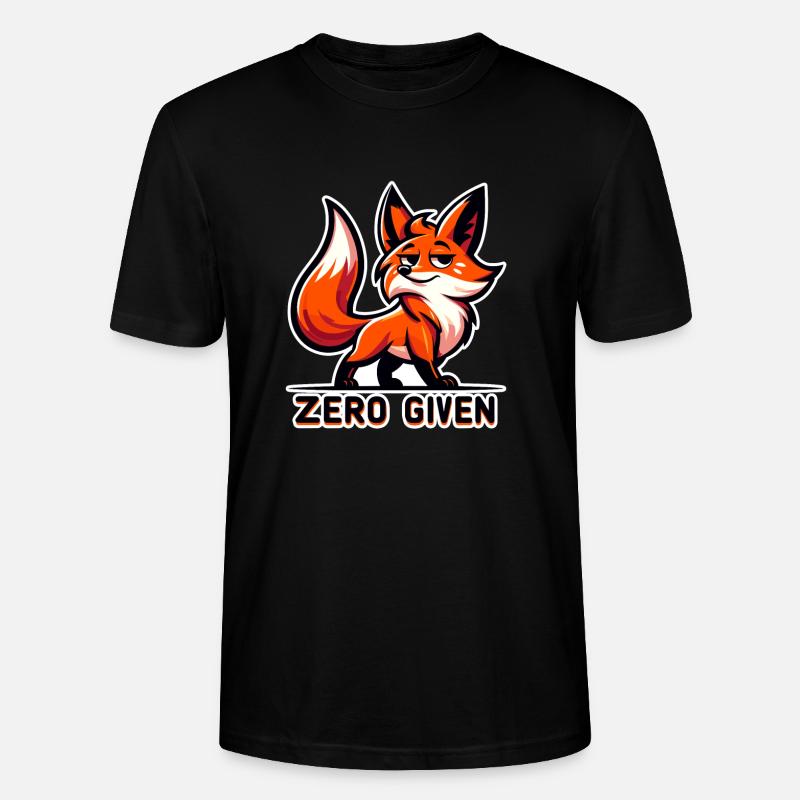 Zero Given - Fuchs Illustration - Stanley/Stella Unisex Bio-T-Shirt CRAFTER - Schwarz