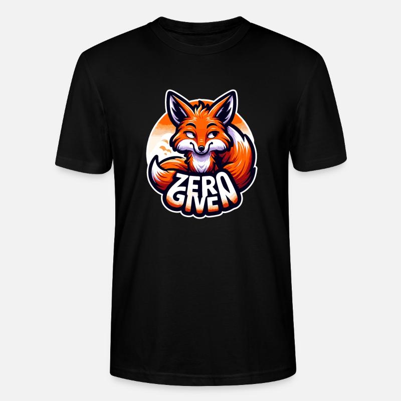Zero Given - Fuchs Illustration - Stanley/Stella Unisex Bio-T-Shirt CRAFTER - Schwarz