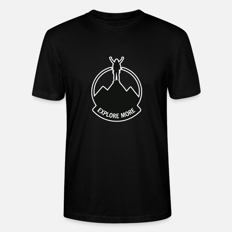 Explore more - Wanderer - Stanley/Stella Unisex Bio-T-Shirt CRAFTER - Schwarz
