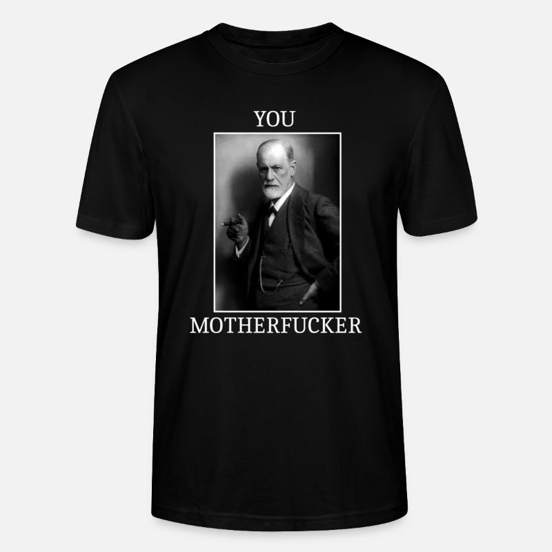 Sigmund Freud MEME - Stanley/Stella CRAFTER Unisex Organic T-Shirt - black