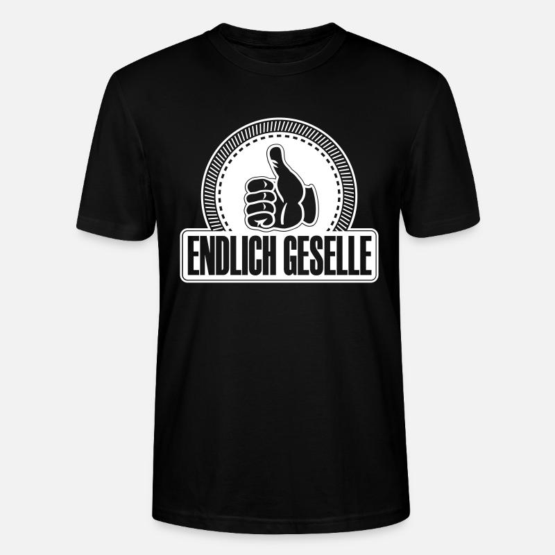 Endlich Geselle Daumen hoch - Stanley/Stella Unisex Bio-T-Shirt CRAFTER - Schwarz