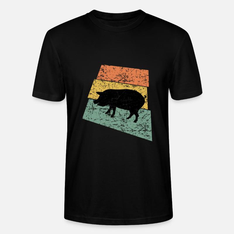 GLÜCKSSCHWEIN - Stanley/Stella CRAFTER Unisex Organic T-Shirt - black