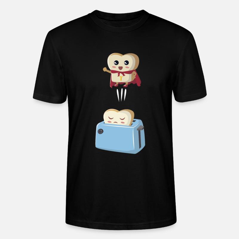 Superheld Toastbrot - Stanley/Stella Unisex Bio-T-Shirt CRAFTER - Schwarz