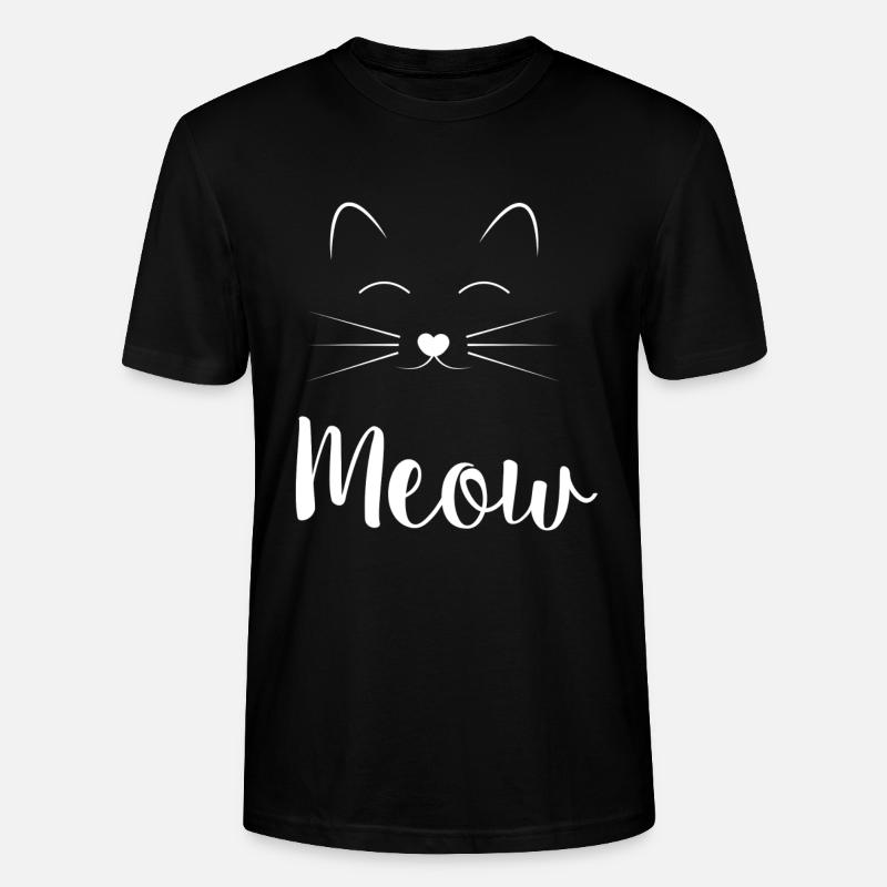 Katze - Stanley/Stella Unisex Bio-T-Shirt CRAFTER - Schwarz