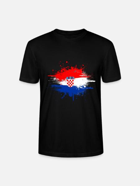 Kroatien - Stanley/Stella Unisex Bio-T-Shirt CRAFTER - Schwarz