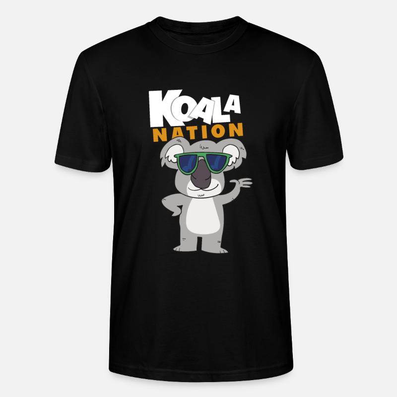 Koala bear - Stanley/Stella CRAFTER Unisex Organic T-Shirt - black
