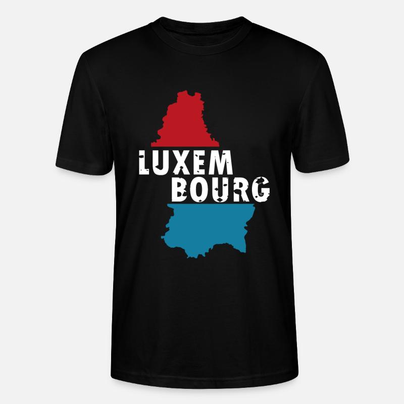 Luxembourg - T-shirt bio CRAFTER Stanley Stella Unisexe - noir
