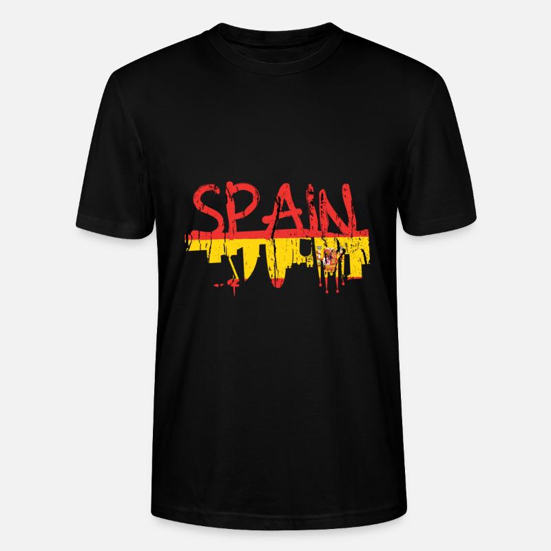 Espagne - T-shirt bio CRAFTER Stanley Stella Unisexe - noir