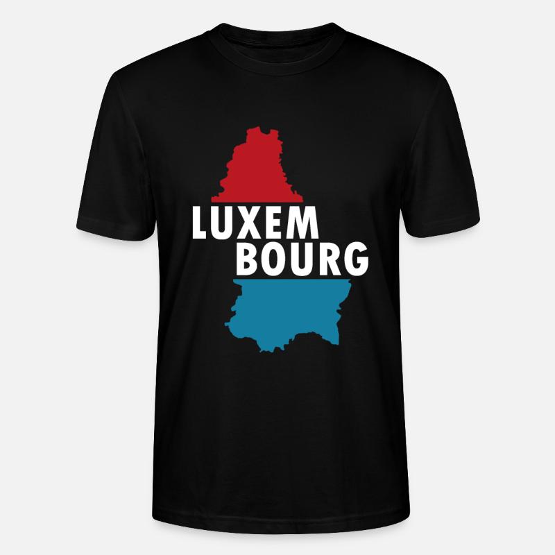 Luxembourg - T-shirt bio CRAFTER Stanley Stella Unisexe - noir