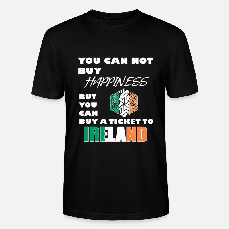 Irlande - T-shirt bio CRAFTER Stanley Stella Unisexe - noir