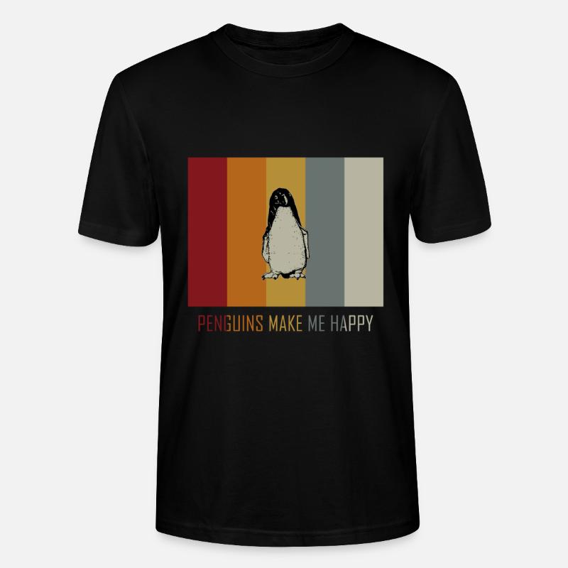 manchot - T-shirt bio CRAFTER Stanley Stella Unisexe - noir