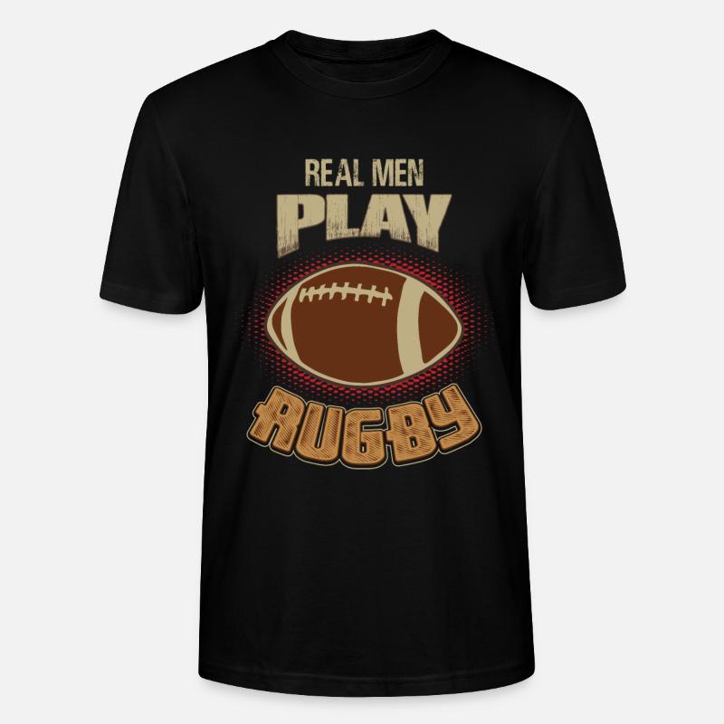 Rugby - T-shirt bio CRAFTER Stanley Stella Unisexe - noir