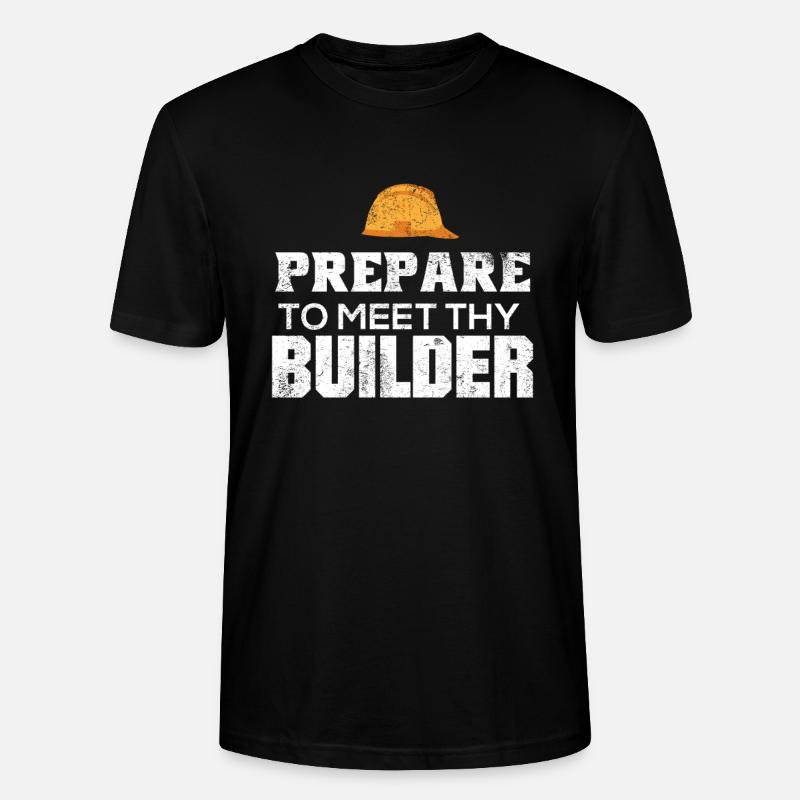 Ouvriers du bâtiment - T-shirt bio CRAFTER Stanley Stella Unisexe - noir