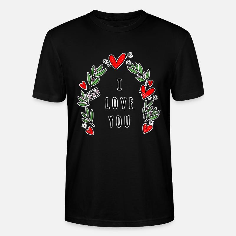 Saint Valentin - T-shirt bio CRAFTER Stanley Stella Unisexe - noir