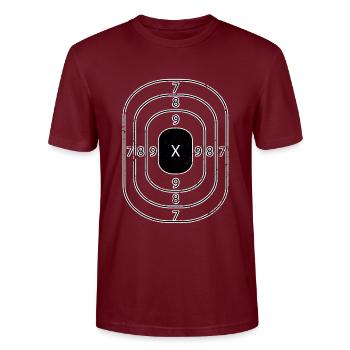 Shoot - Stanley/Stella CRAFTER Unisex Organic T-Shirt - burgundy - Front - Alina (178cm) & Michal (187cm)