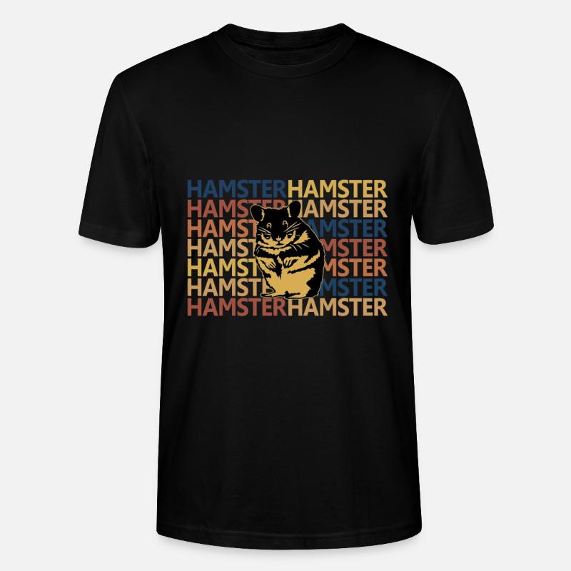 Hamster - Stanley/Stella Unisex Bio-T-Shirt CRAFTER - Schwarz