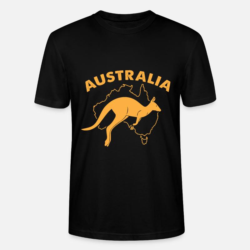 Australie - T-shirt bio CRAFTER Stanley Stella Unisexe - noir