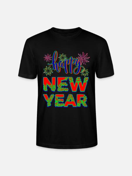 Neujahr Happy New year - Stanley/Stella Unisex Bio-T-Shirt CRAFTER - Schwarz