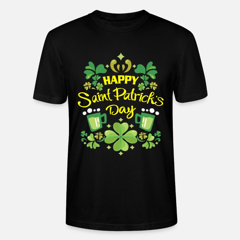 Saint Patrick - T-shirt bio CRAFTER Stanley Stella Unisexe - noir