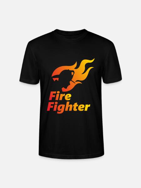 Feuerwehrmann - Stanley/Stella Unisex Bio-T-Shirt CRAFTER - Schwarz