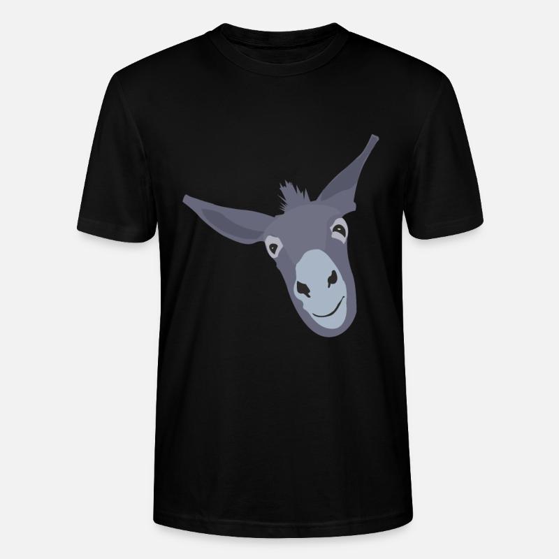 Âne mulet Muli - T-shirt bio CRAFTER Stanley Stella Unisexe - noir