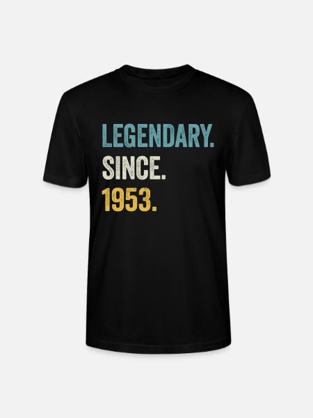 71-års fødselsdag 71 års legendarisk siden 1953 - Stanley Stella CRAFTER unisex økologisk-T-shirt - sort