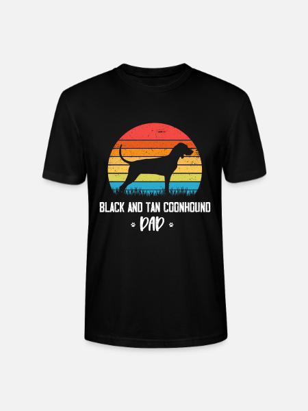 Black and Tan Coonhound - Stanley/Stella CRAFTER Unisex Organic T-Shirt - black