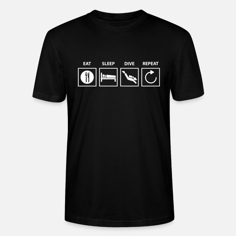 Plongée plongeant. - T-shirt bio CRAFTER Stanley Stella Unisexe - noir