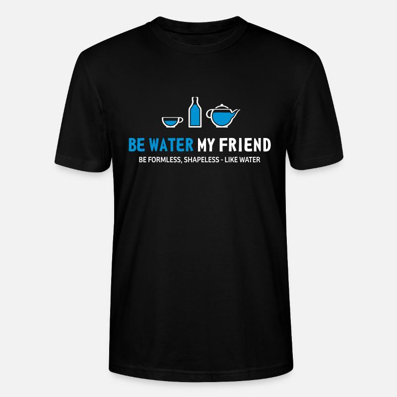 be water - Stanley/Stella Unisex Bio-T-Shirt CRAFTER - Schwarz