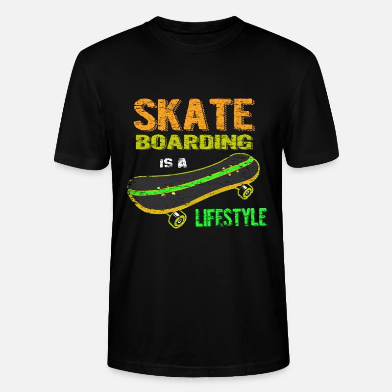 skateboard - T-shirt bio CRAFTER Stanley Stella Unisexe - noir