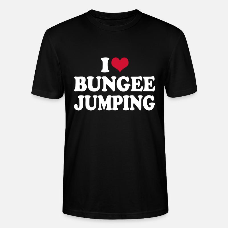 Bunjeespringen Bunjeespringer J’aime Bungee - T-shirt bio CRAFTER Stanley Stella Unisexe - noir