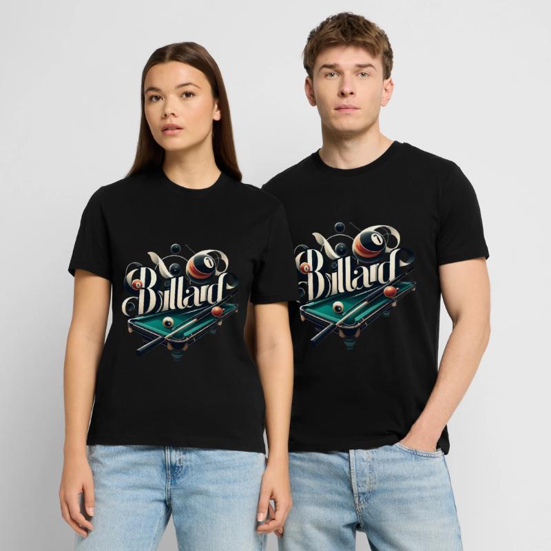 Le billard, c’est maîtriser la queue à la table de billard T-shirt bio CRAFTER Stanley Stella Unisexe