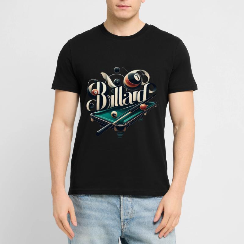 Le billard, c’est maîtriser la queue à la table de billard T-shirt bio CRAFTER Stanley Stella Unisexe