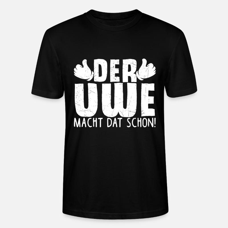 Uwe - Stanley/Stella Unisex Bio-T-Shirt CRAFTER - Schwarz