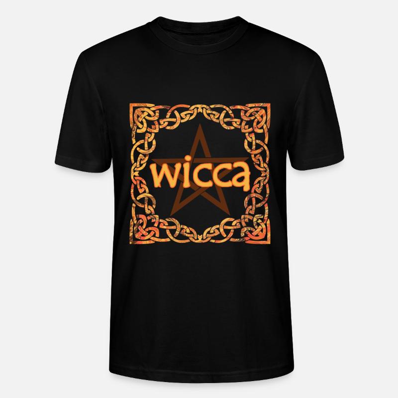 Celtic frame wicca e 118 - Stanley/Stella CRAFTER Unisex Organic T-Shirt - black