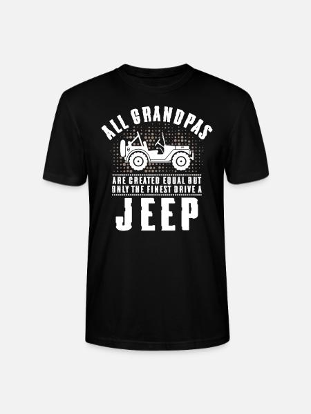 Grandpas Jeep - Stanley/Stella CRAFTER Unisex Organic T-Shirt - black